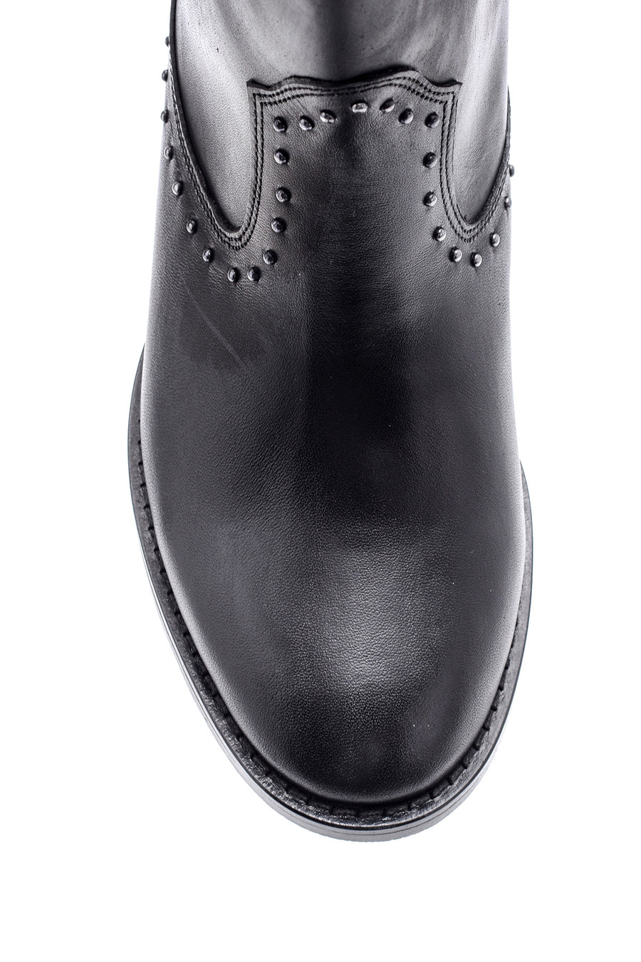 Women's Studded Detailed Leather Boots
