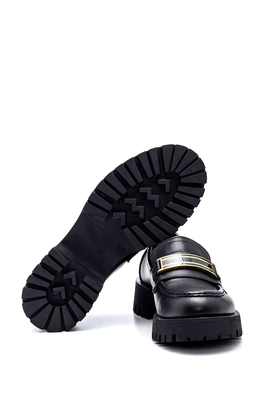 Women's Leather Casual Buckle Loafer