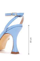 Women's Multicolored Leather Heeled Sandals | Derimod