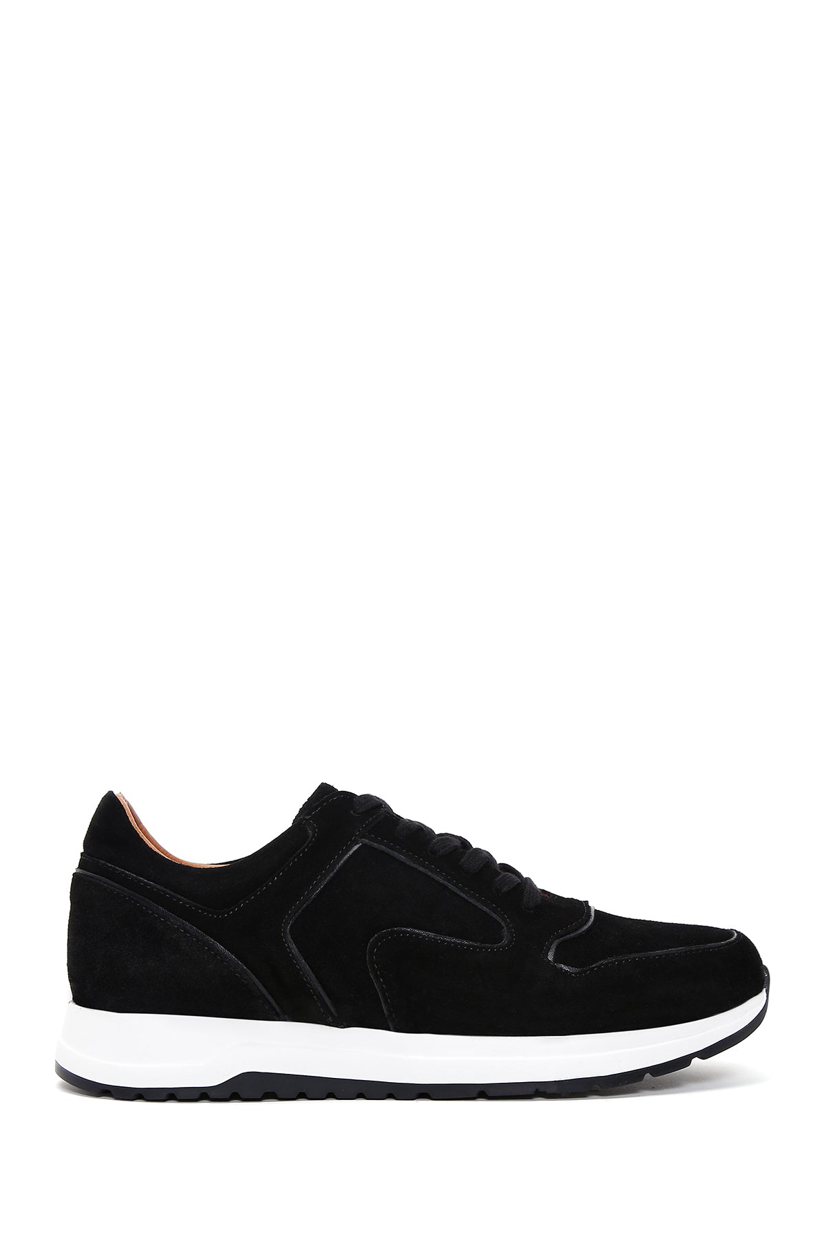 Men's Black Suede Leather Sneaker 23SFD632610 | Derimod