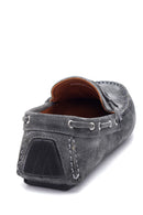 Erkek Gri Süet Deri Casual Loafer | Derimod