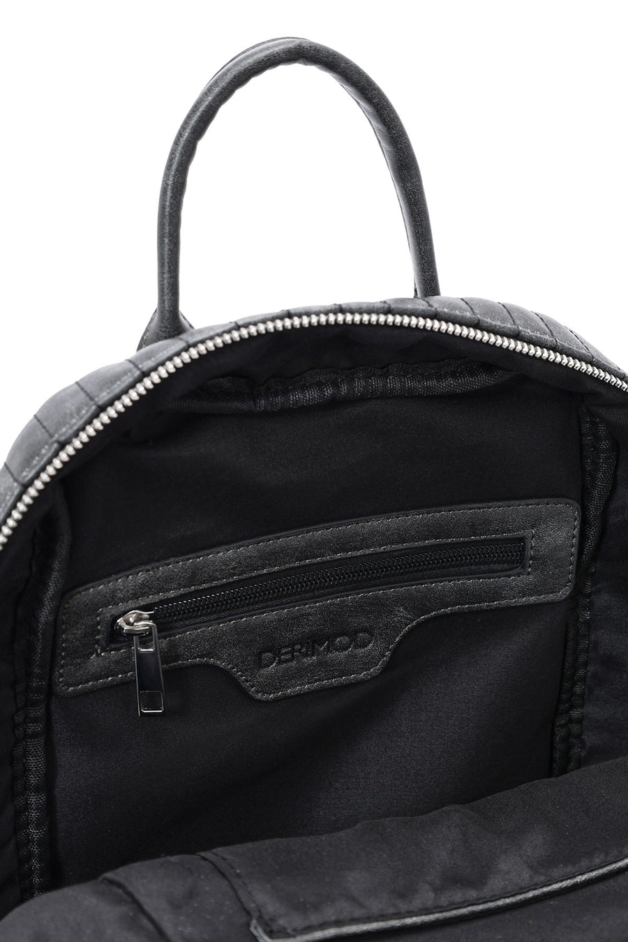 Women's Gray Metal Detailed Backpack