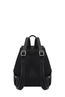 Women's Black Printed Backpack | Derimod
