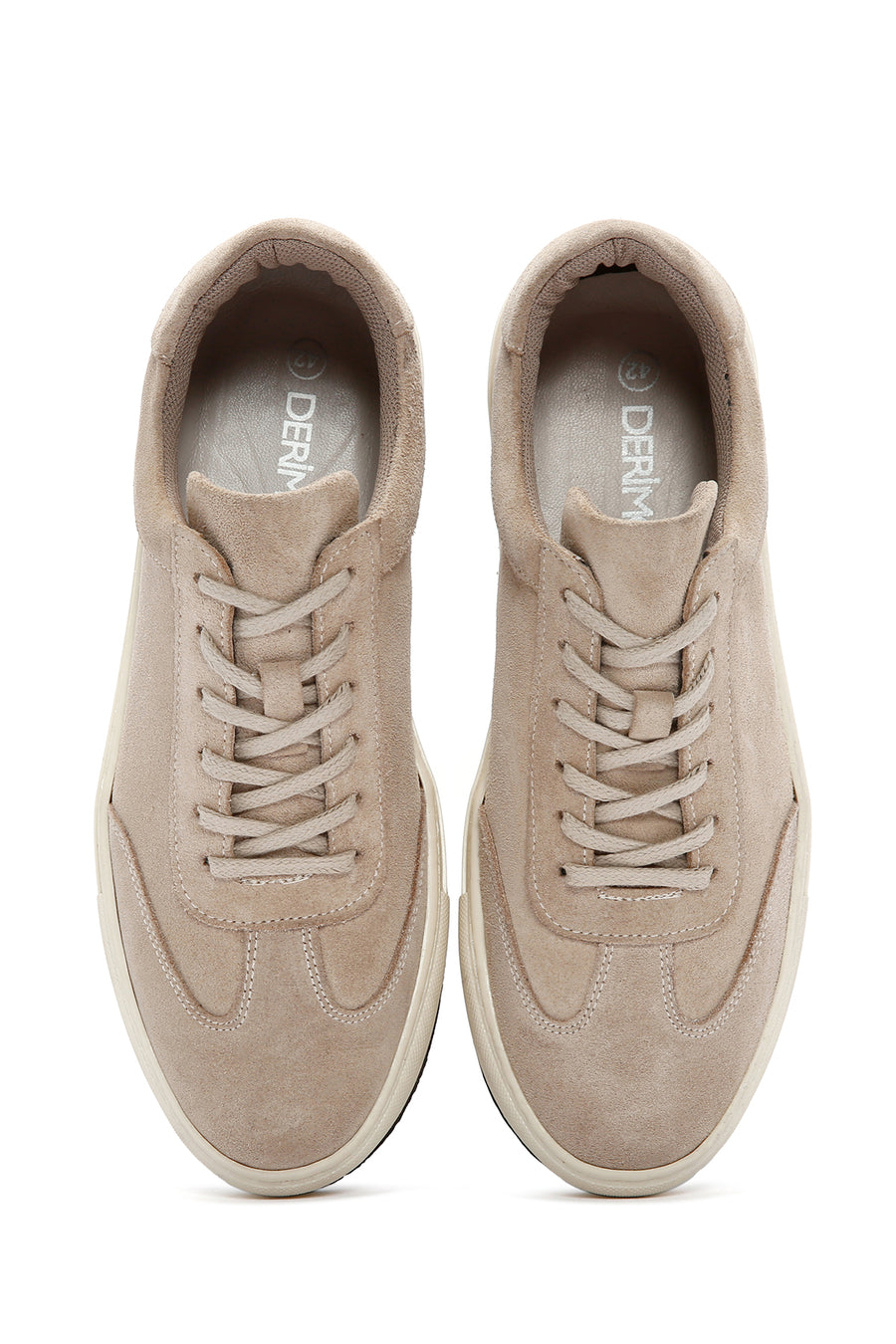 Men's Beige Suede Leather Sneaker