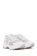 Women's Beige Thick Soled Sneaker | Derimod