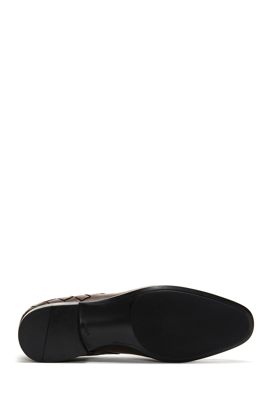 Erkek Deri Örgü Detaylı Klasik Loafer