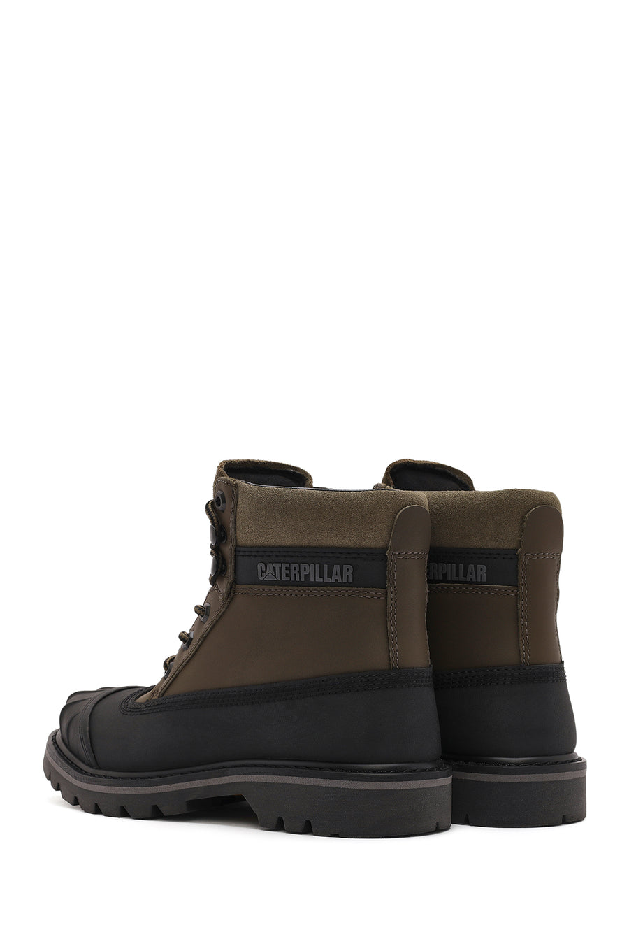 Caterpillar Men's Green Colorado Galosh WP Lace-Up Leather Combat Boots