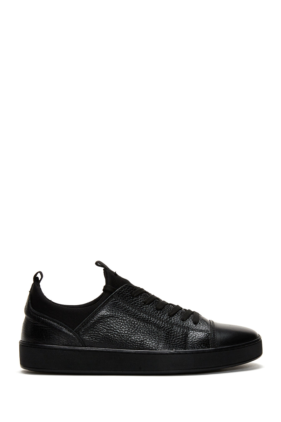 Men's Black Leather Sneaker 22WFD6302FT | Derimod