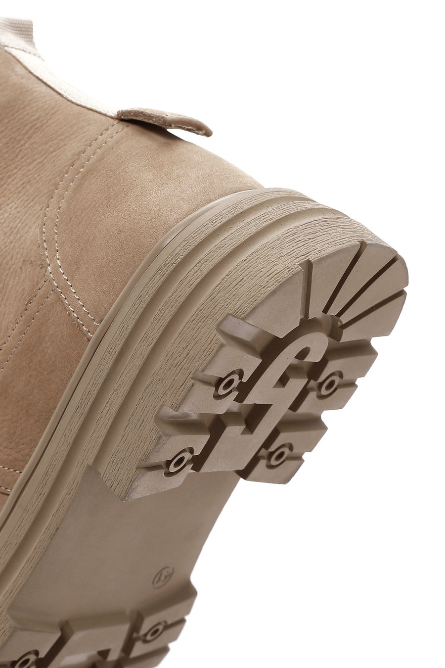 Men's Beige Casual Nubuck Leather Boots