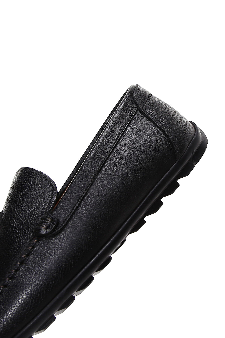 Men's Black Leather Casual Loafer