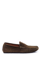 Erkek Yeşil Süet Deri Loafer | Derimod