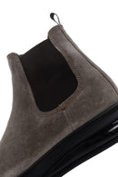 Men's Mink Thick Soled Suede Leather Casual Chelsea Boots | Derimod