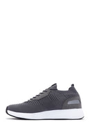 Men's Gray Thick Soled Sneaker | Derimod