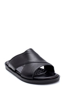 Men's Leather Slippers | Derimod