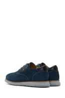 Men's Blue Leather Casual Shoes | Derimod