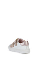 Geox Baby Girl White Nashik Strappy Leather Sneakers | Derimod