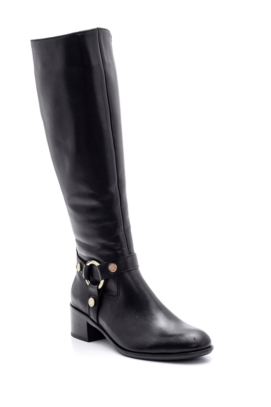 Women's Accessory Detailed Leather Boots