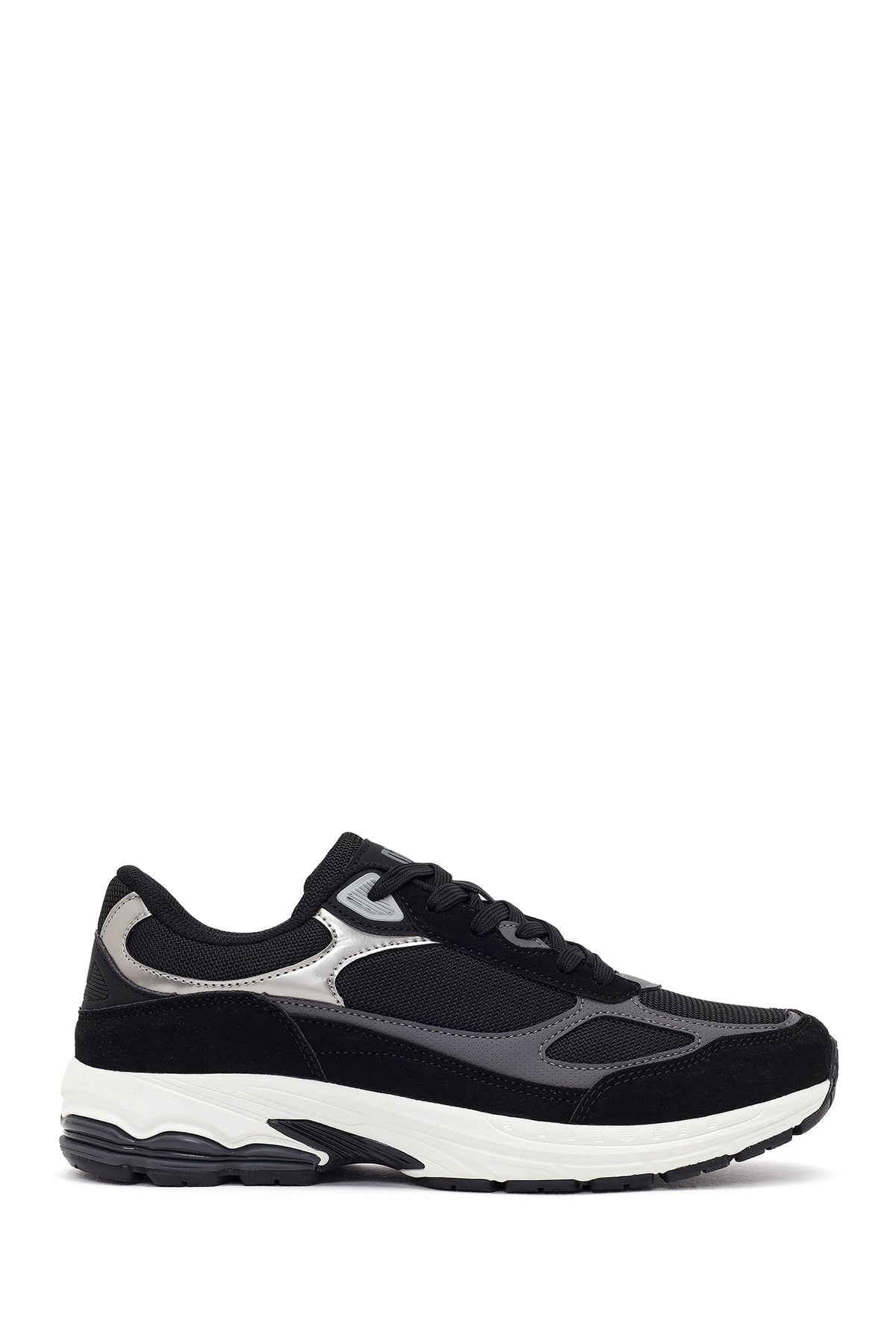 Erkek Siyah Kalın Tabanlı Bağcıklı Sneaker 26SFD696514 | Derimod