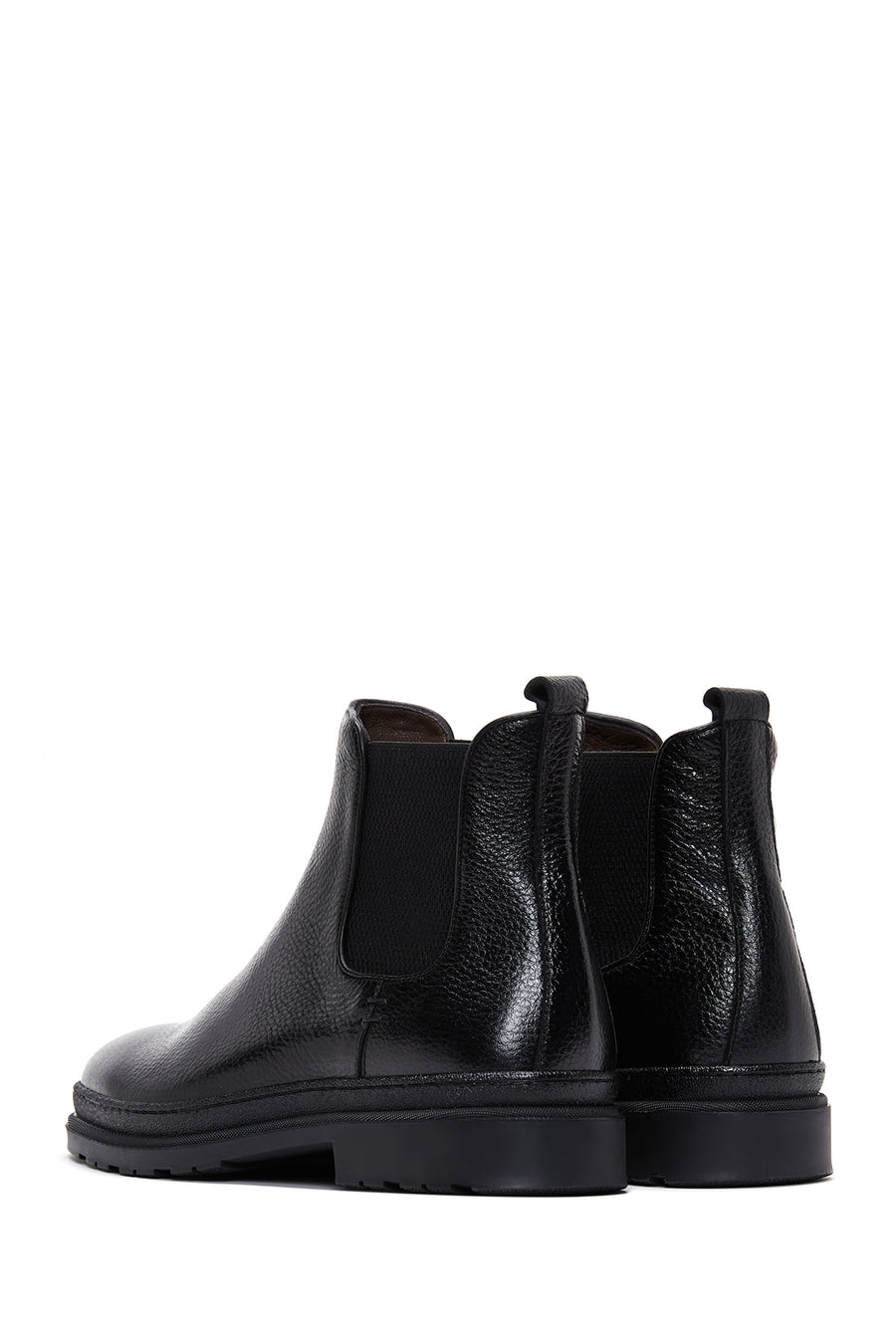 Men's Black Leather Chelsea Boots