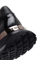 Men's Black Leather Casual Sneaker | Derimod