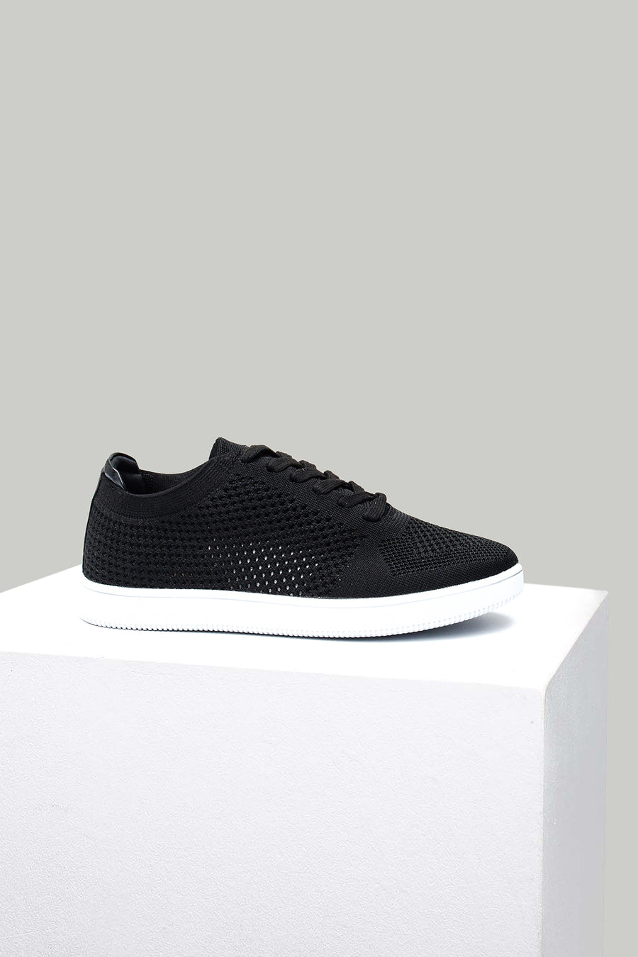 Black Fabric Women's Sneaker