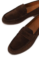 Erkek Kahverengi Süet Deri Casual Loafer | Derimod