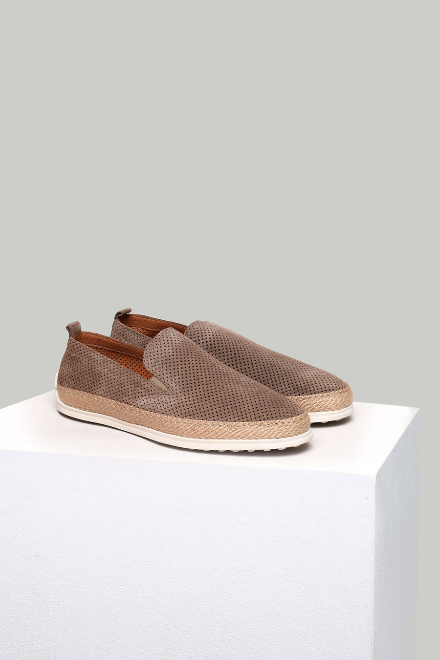 Mink Suede Leather Men's Espadrilles