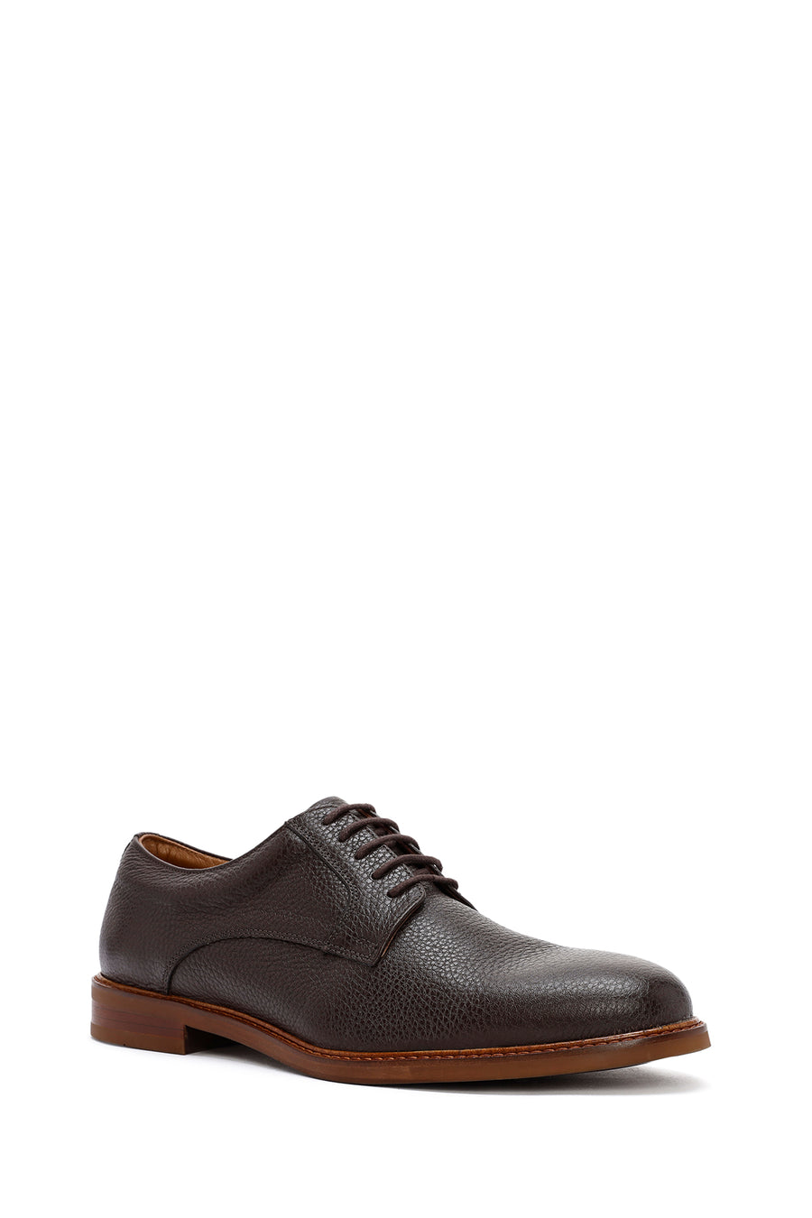 Men's Brown Laced Leather Classic Shoes