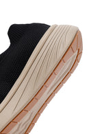Derimod Zero Men's Black Thick Soled Fabric Sneaker | Derimod