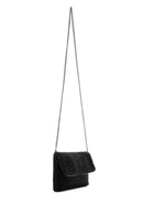 Women's Black Chain Strap Stone Crossbody Bag | Derimod