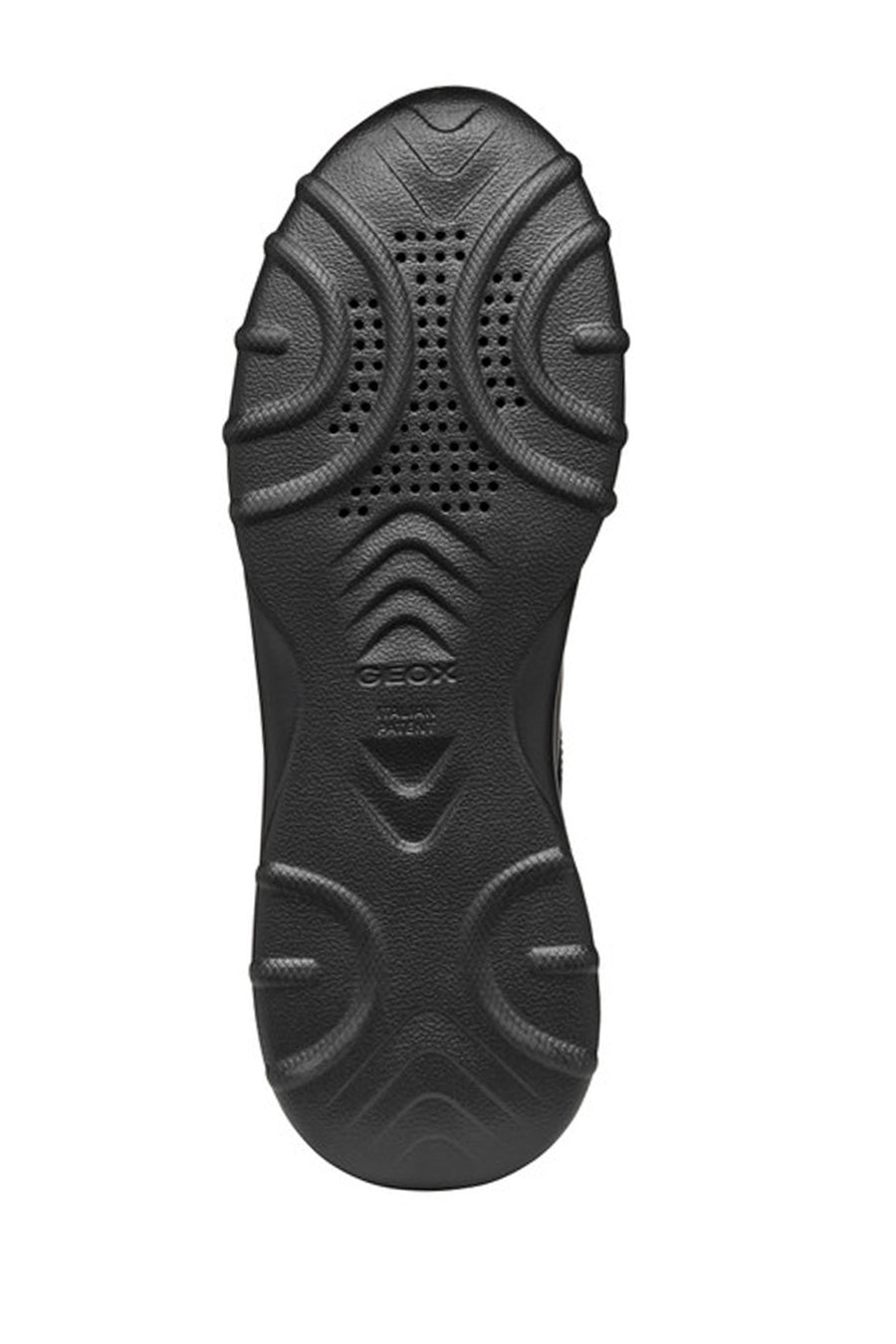 Geox Kadın Siyah Bağcıklı Kalın Tabanlı Deri Sneaker