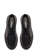 Male Black Lace-up Leather Casual Shoes | Derimod