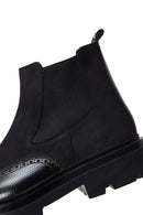 Men's Black Leather Chelsea Boots | Derimod