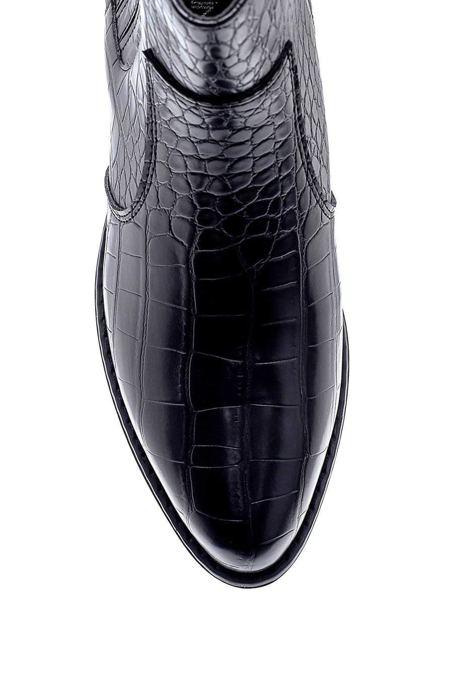 Women's Crocodile Patterned Heeled Boots