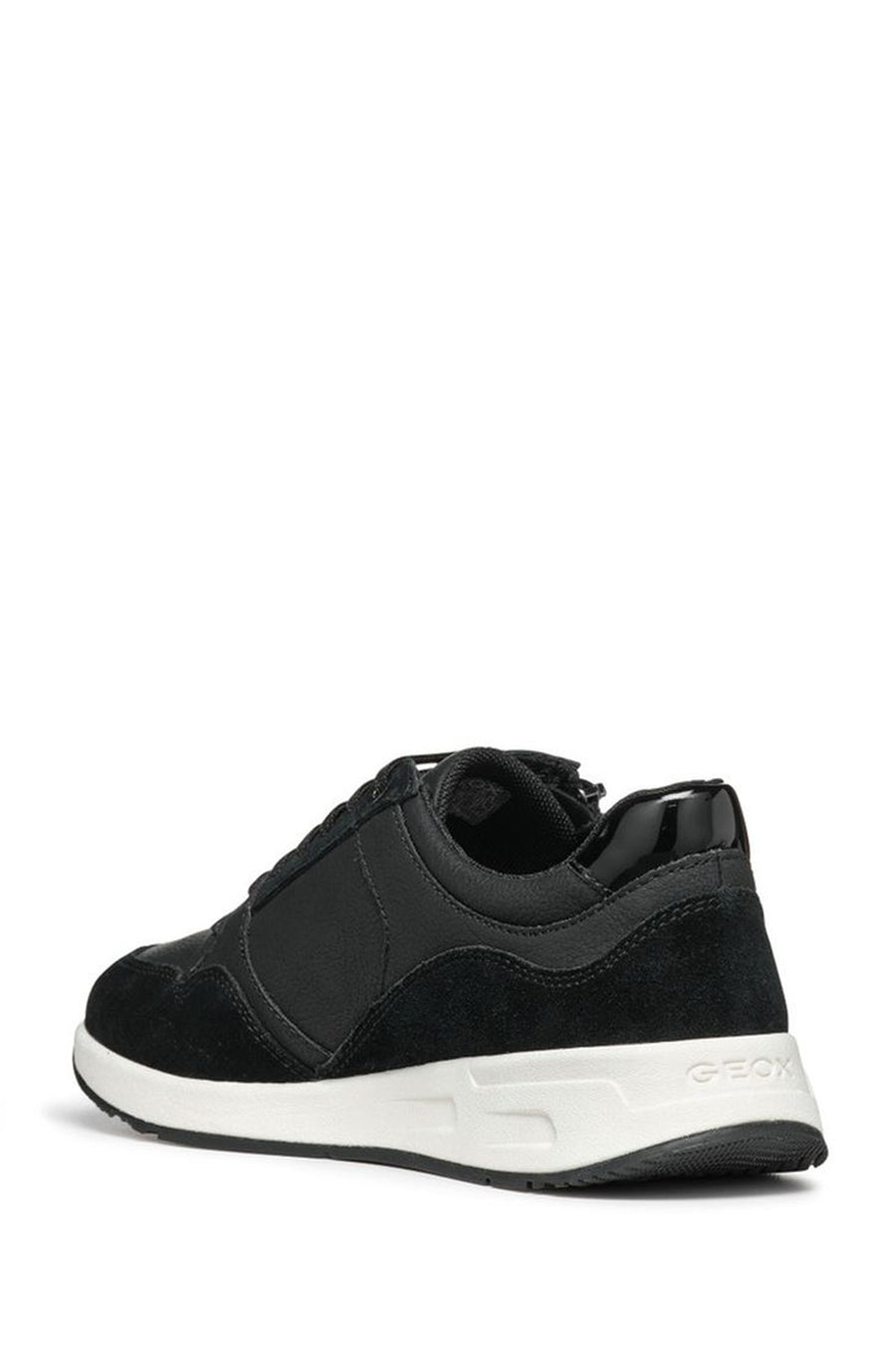 Geox Kadın Siyah Bulmya Bağcıklı Deri Sneaker