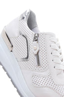 Women's Gray Printed Thick Soled Sneaker | Derimod