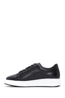 Men's Black Lace-up Leather Sneaker | Derimod