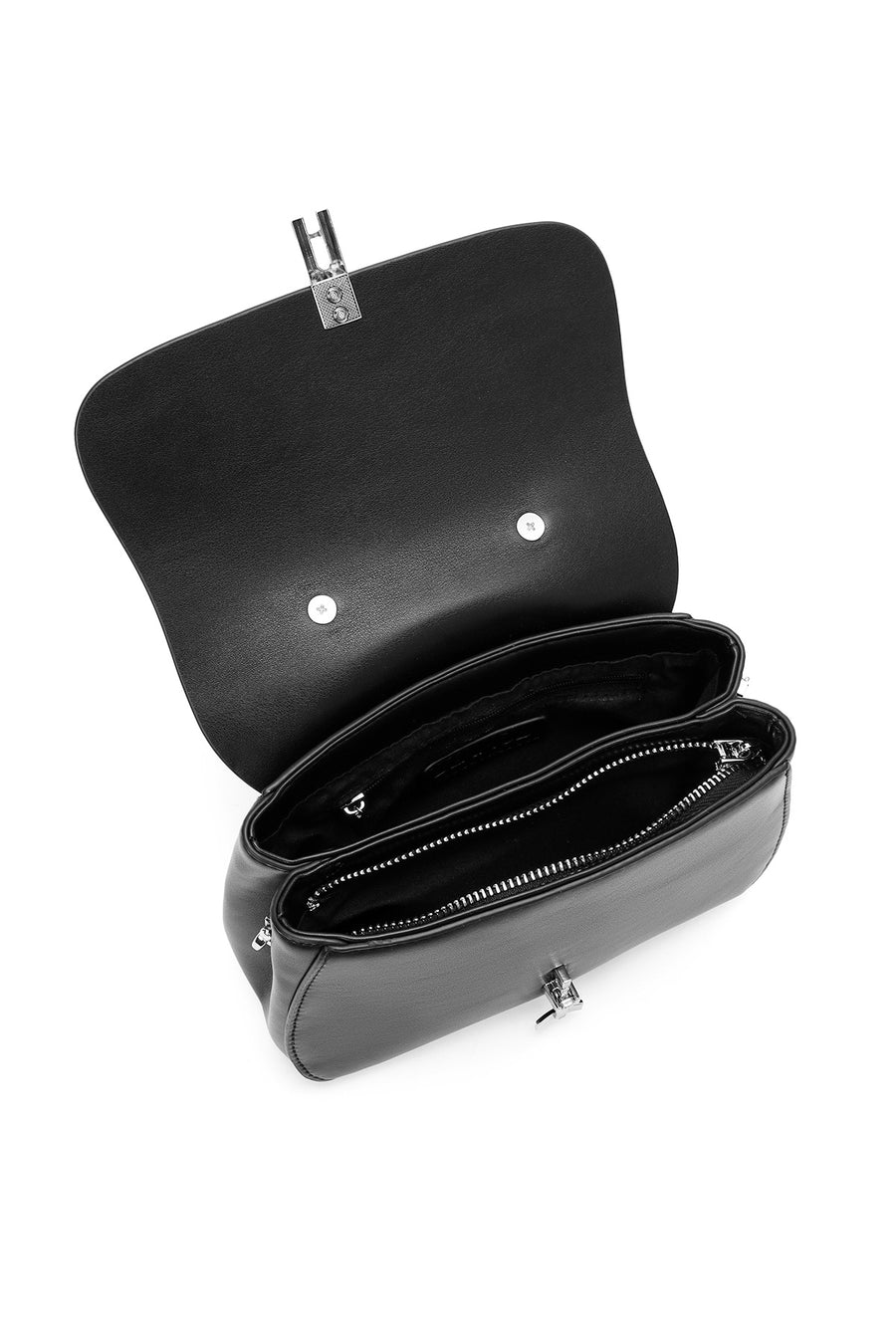 Women's Black Long Strap Classic Handbag
