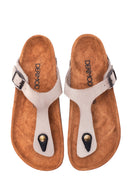 Women's Leather Nubuck Slippers | Derimod
