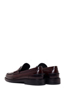Erkek Bordo Deri Klasik Loafer | Derimod