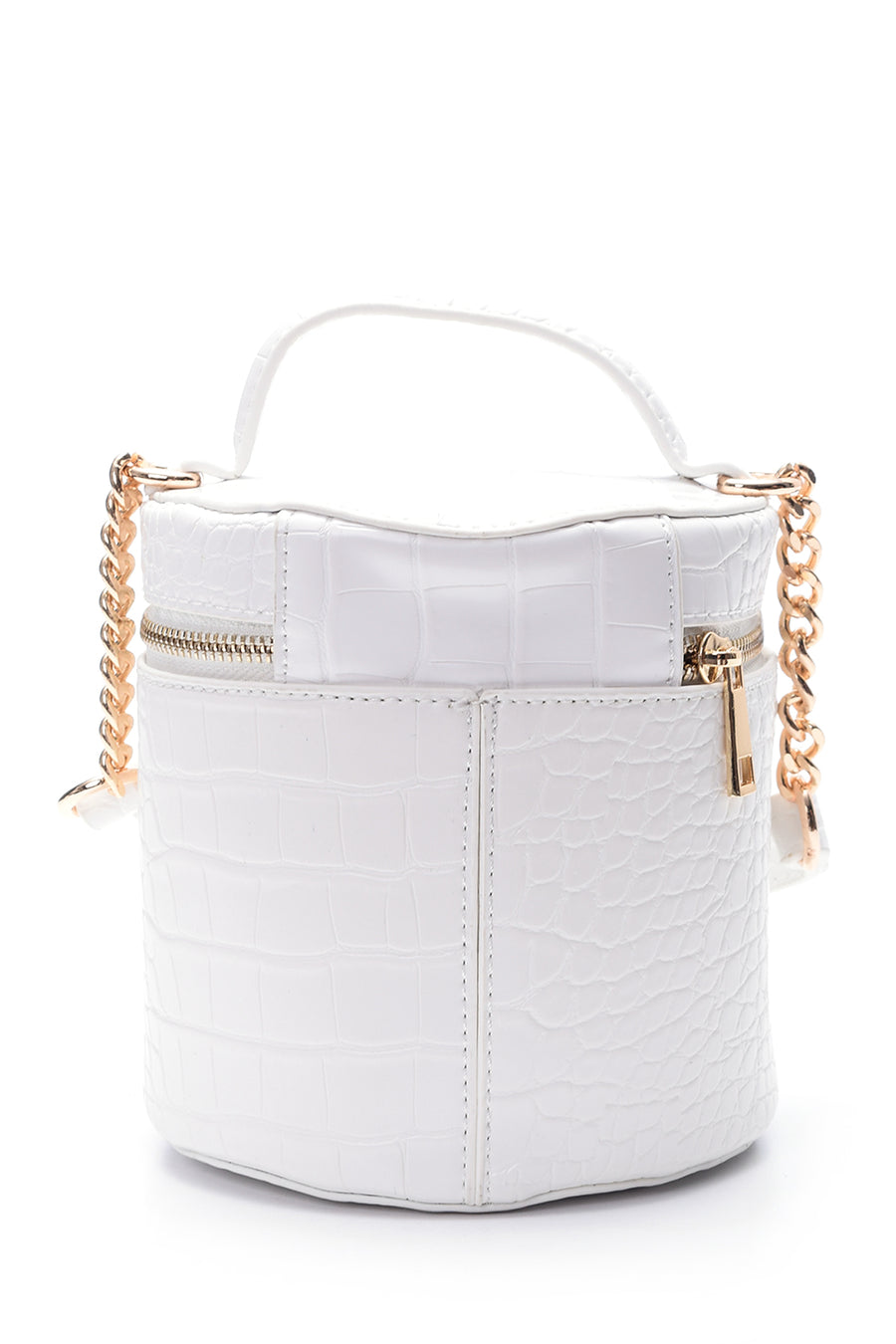 Women's Crocodile Patterned Chain Detailed Bag