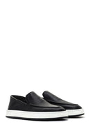 Men's Black Leather Casual Loafer | Derimod