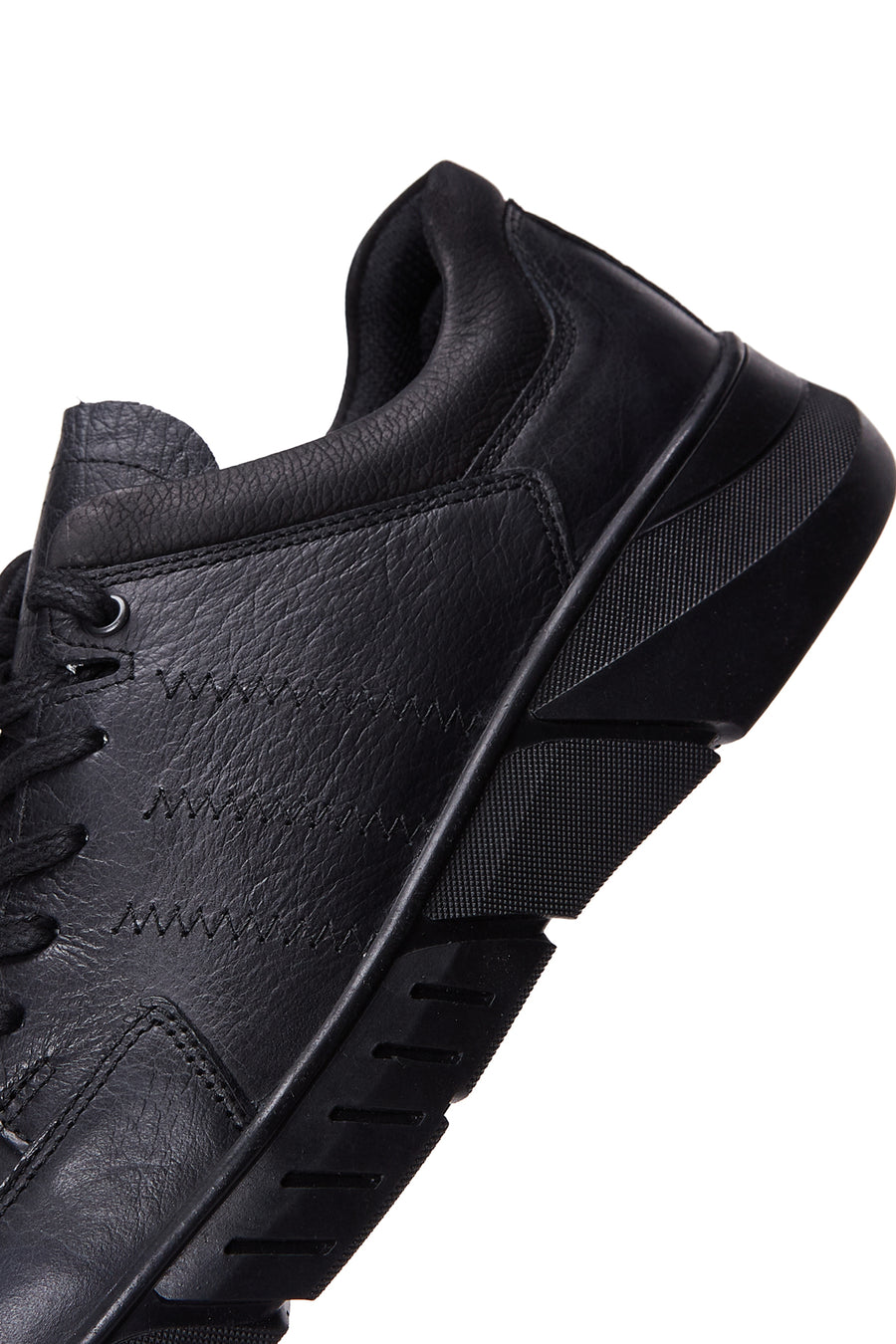 Men's Black Leather Casual Sneaker