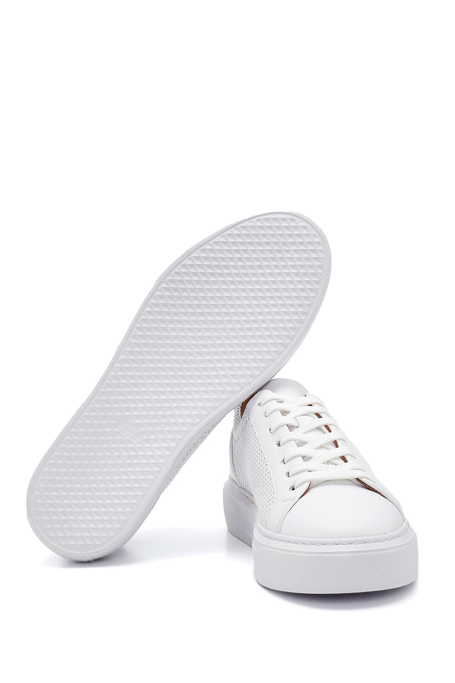 Erkek Deri Delikli Sneaker