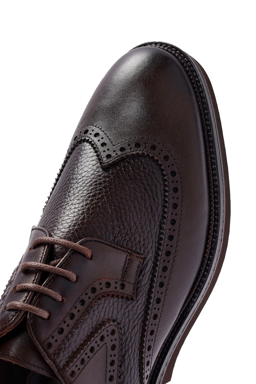 
Men's Brown Lace-Up Leather Casual Shoes
