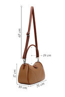 Woman Beige Casual Shoulder Bag with Long Strap | Derimod