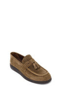 Male Tan Tasselled Suede Casual Loafer | Derimod