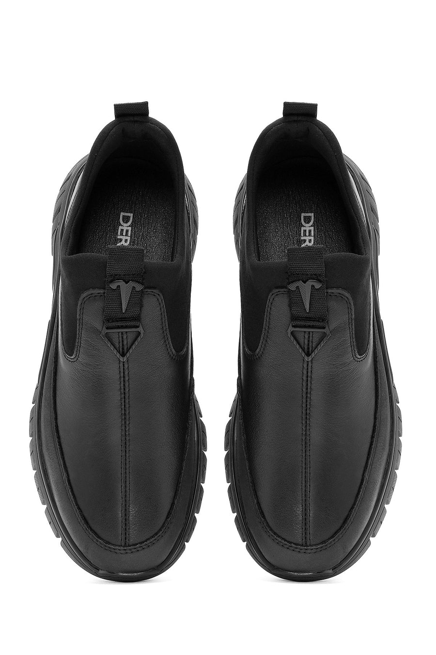 Men's Black Leather Comfort Loafer