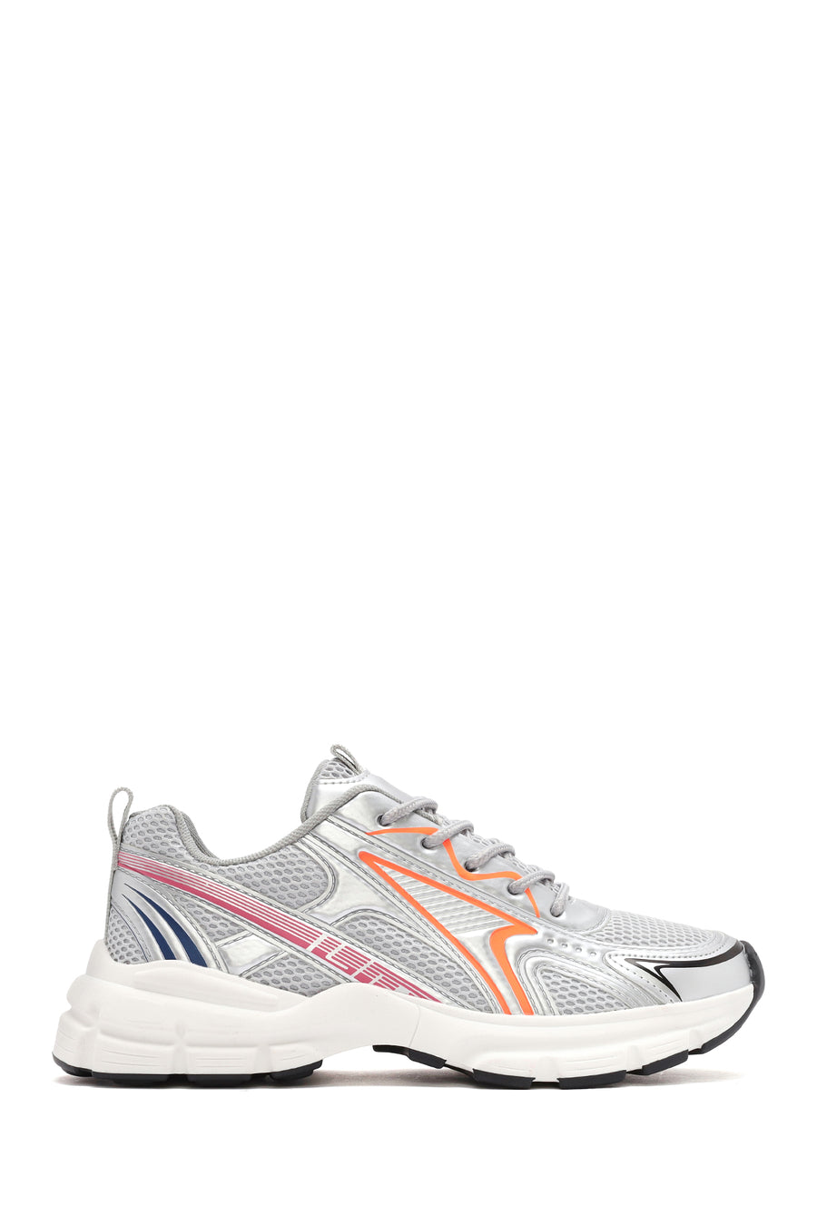 Women's Orange Chunky Sole Lace-Up Sneakers 25SFD431214 | Derimod