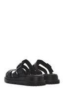
Women's Black Thick Sole Leather Slippers
 | Derimod